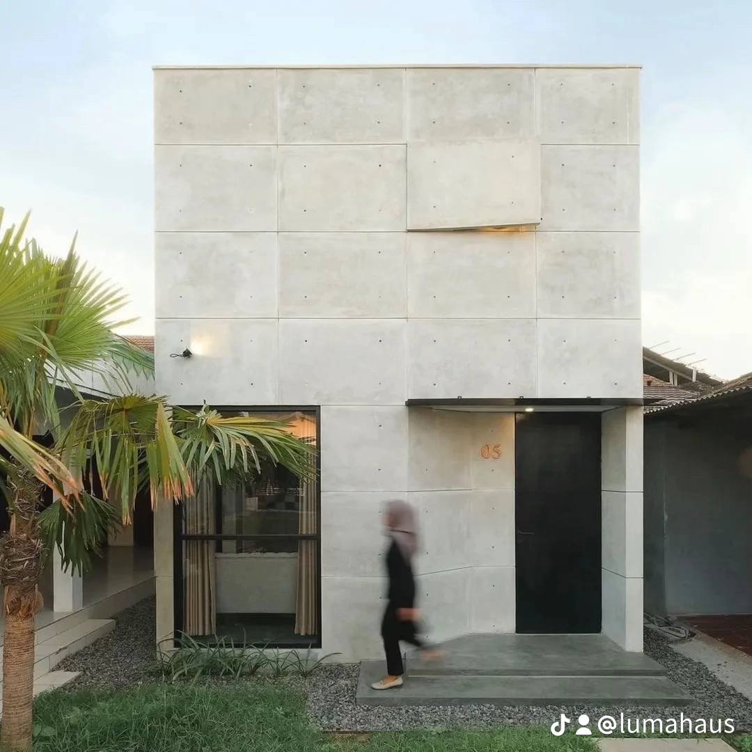 rumah industrial atap datar