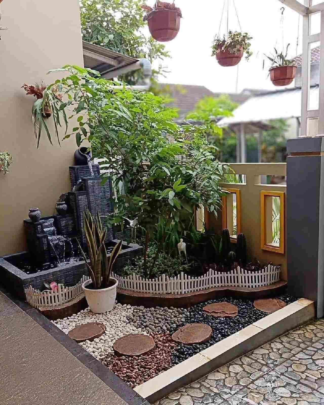 desain taman kering outdoor
