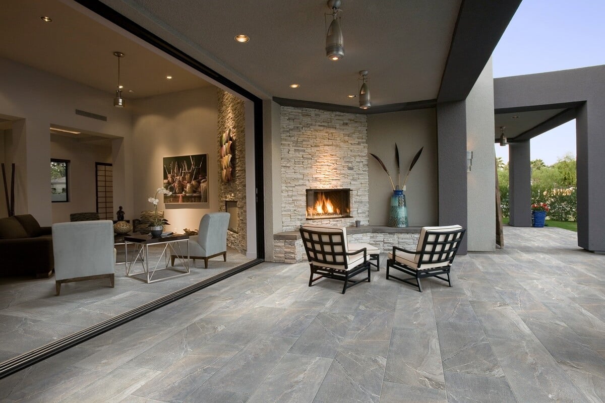 rumah lantai slate