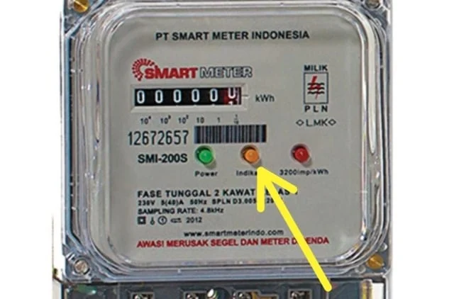 led kuning meteran listrik