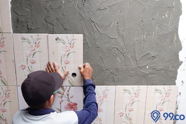 cara menghitung keramik dinding 25x40