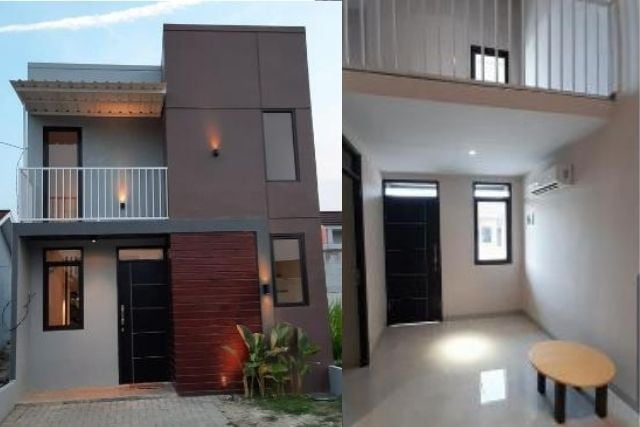 bentuk rumah dengan biaya 100 juta