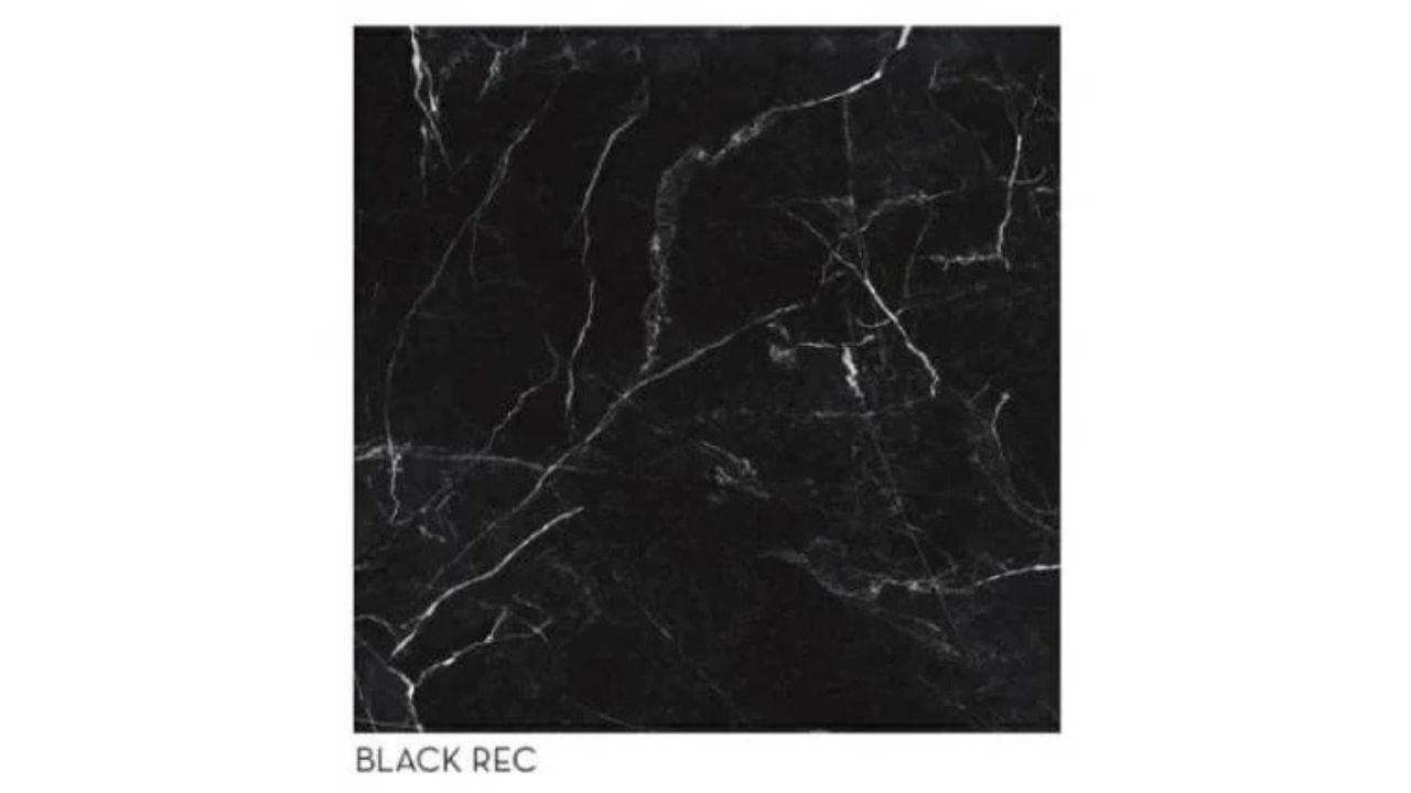 Keramik Glossy Hitam Motif Stockholm