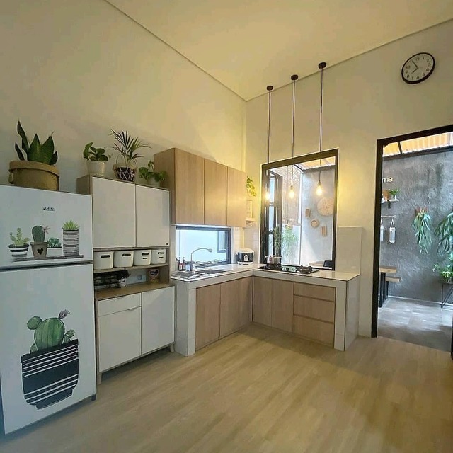 gambar dapur cantik kayu