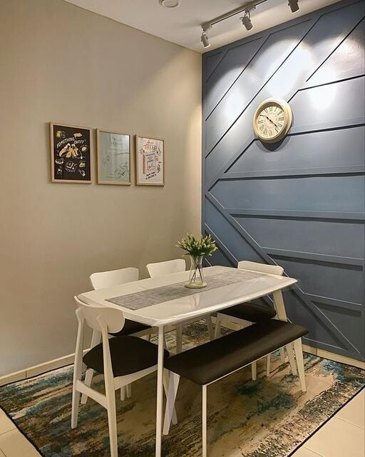dapur warna biru mewah