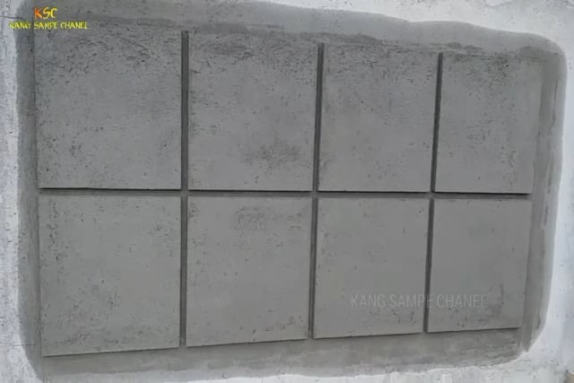 motif plesteran dinding depan rumah