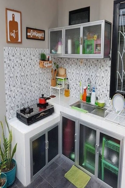 dapur minimalis ukuran 2x1
