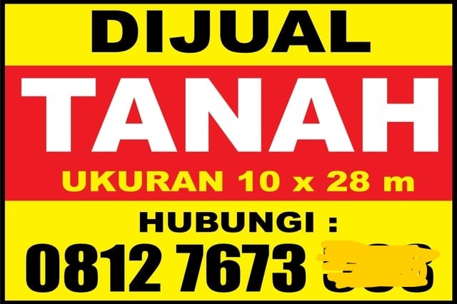 spanduk jual tanah