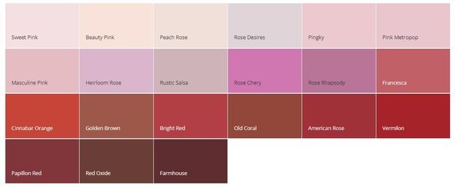 Katalog Warna Cat Dulux Merah