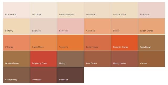 Katalog Warna Cat Dulux Oranye