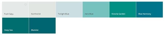 Katalog Warna Cat Dulux Teal