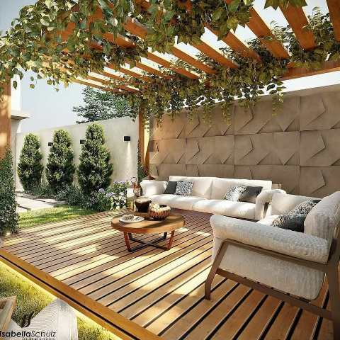 atap belakang rumah gaya rustic