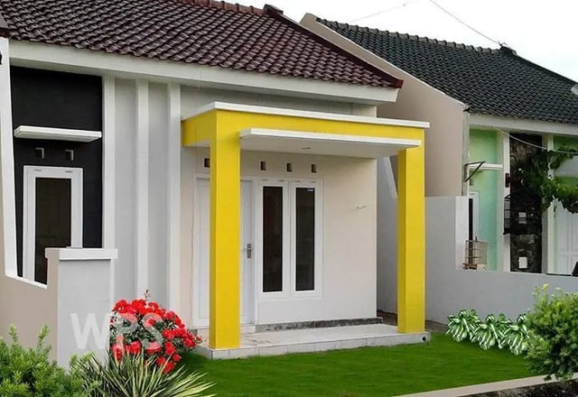 tiang warna kuning