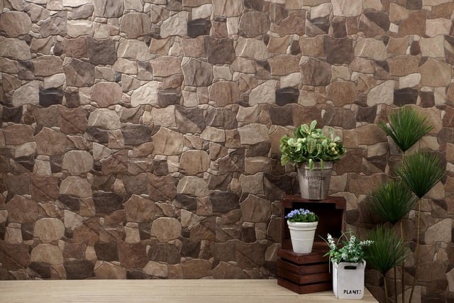 keramik motif batu alam untuk dinding depan