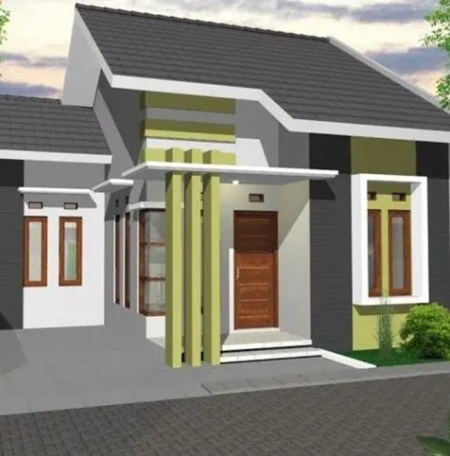 tiang warna hijau