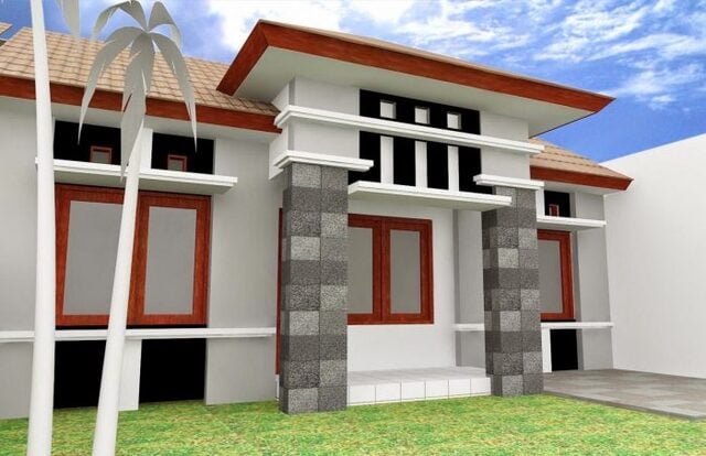 tiang batu alam