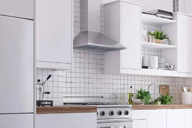 gambar dapur dengan cooker hood