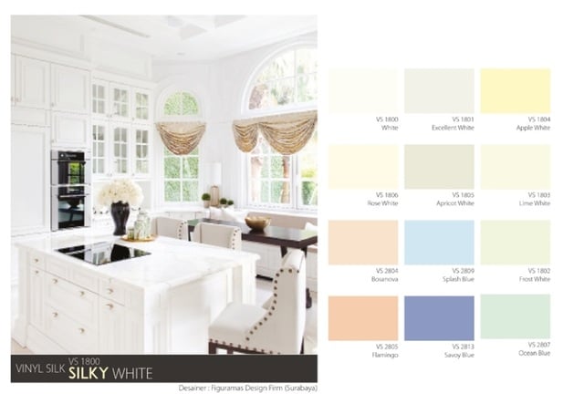 katalog warna cat mowilex dalam ruangan interior