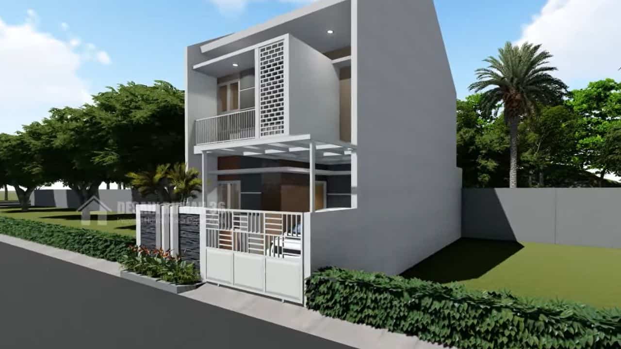 Desain Rumah Minimalis 2 Lantai 6x12