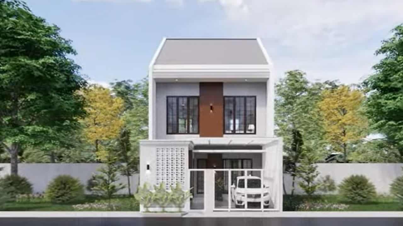 Desain Rumah Minimalis 2 Lantai Type 36/60