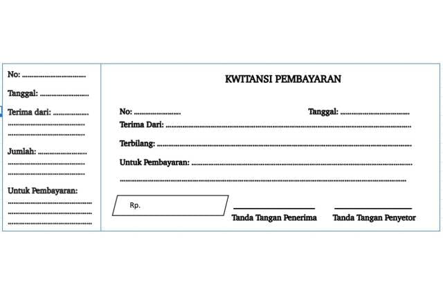 contoh kwitansi sewa tanah kosong