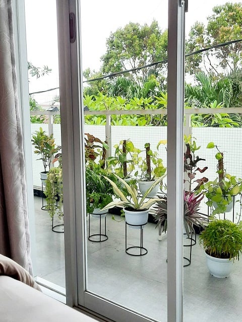 taman balkon minimalis