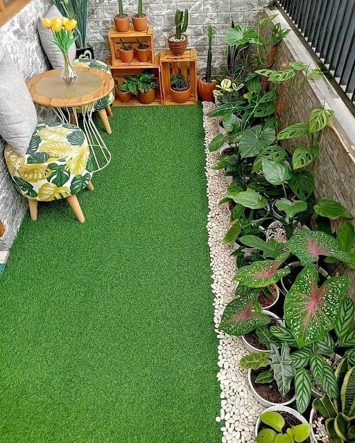 taman balkon minimalis