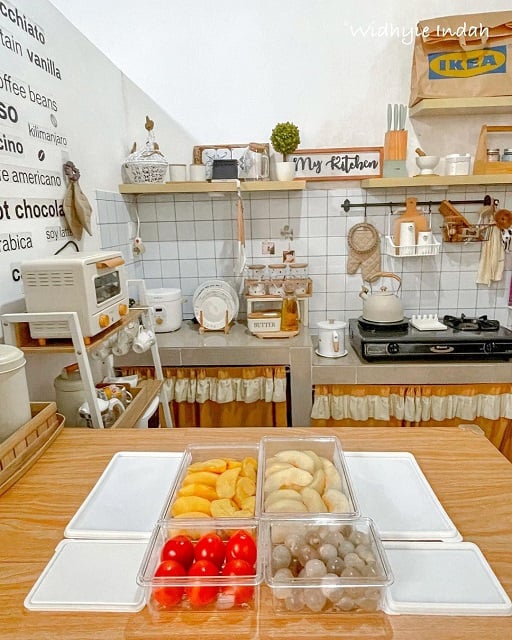 desain dapur rumah 30/60 ala kafe minimalis