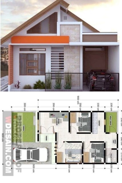 rumah modern di kampung