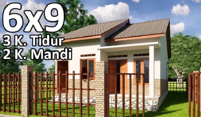 6 Gambar Rumah Sederhana Ukuran 6x9 di Kampung yang Khas Banget!