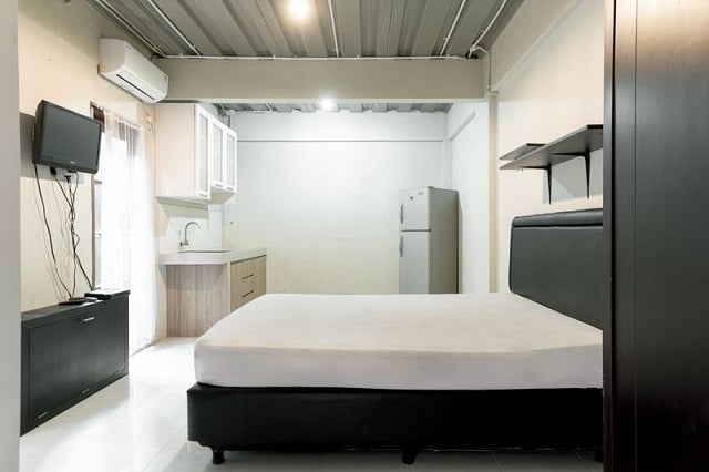 desain kamar kost 3x4 kamar mandi dalam dan dapur