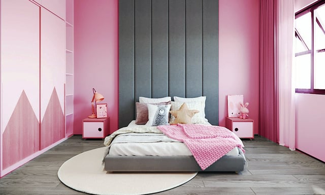 Kombinasi Cat Rumah Warna Dusty Pink & Abu-Abu - Sinar Mas Land