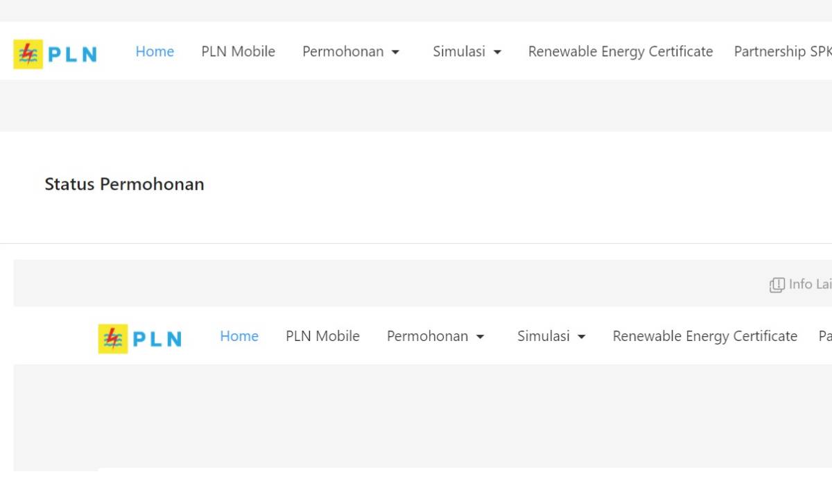 status permohonan pln