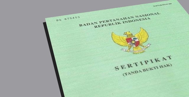 sertifikat tanah badan pertanahan nasional