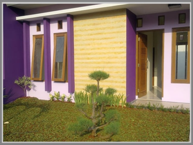 teras rumah ungu