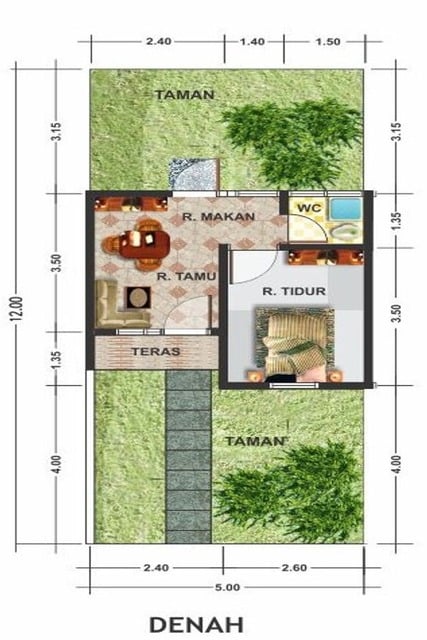 Rumah Subsidi Type 22