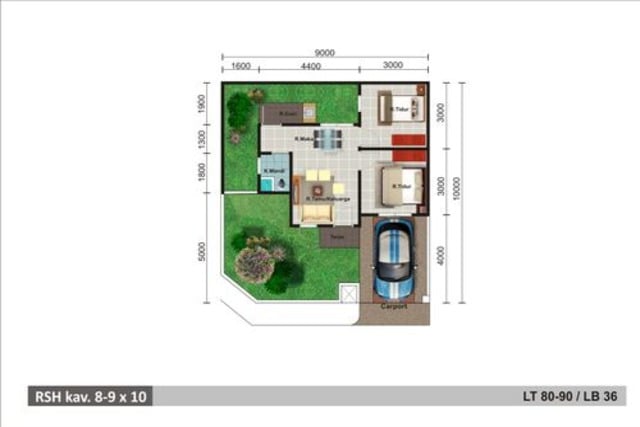 Rumah Subsidi Type 36