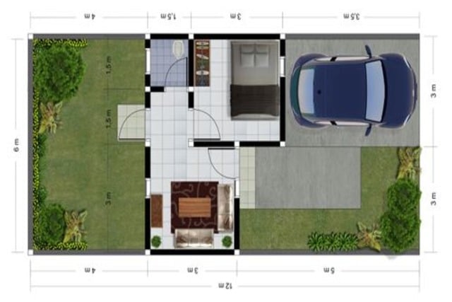 Rumah Subsidi Type 23,5