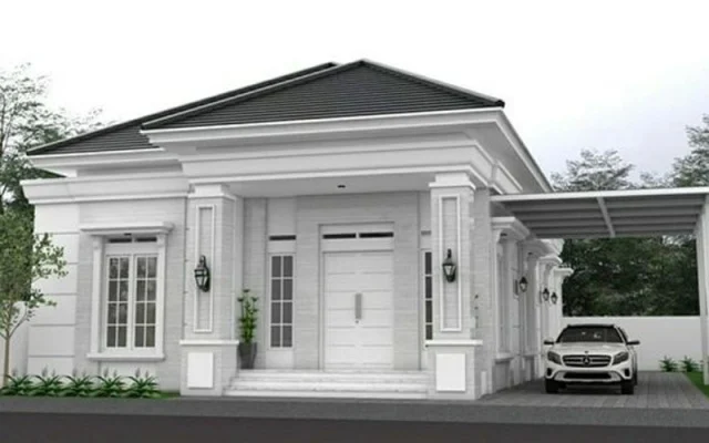 11 Inspirasi Model Rumah Mewah 1 Lantai Gaya Eropa