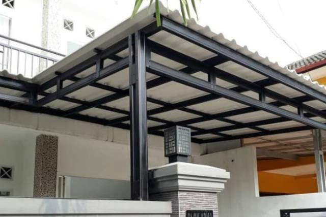 kanopi baja ringan hitam elegan