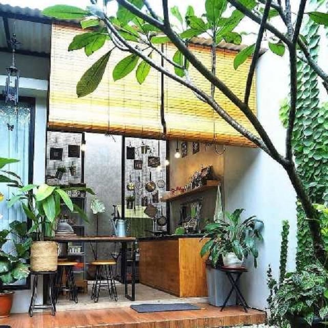 dapur gaya rustic