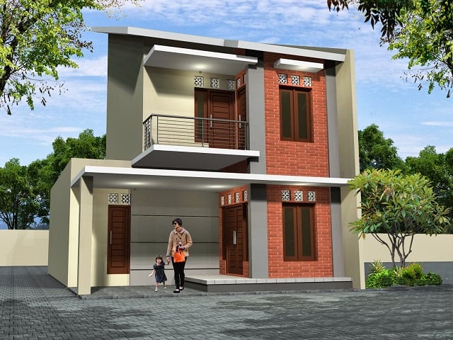 rumah minimalis dua lantai