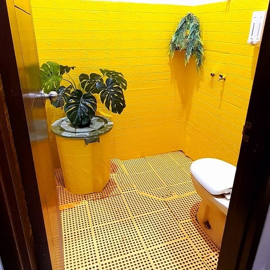 toilet warna kuning telur