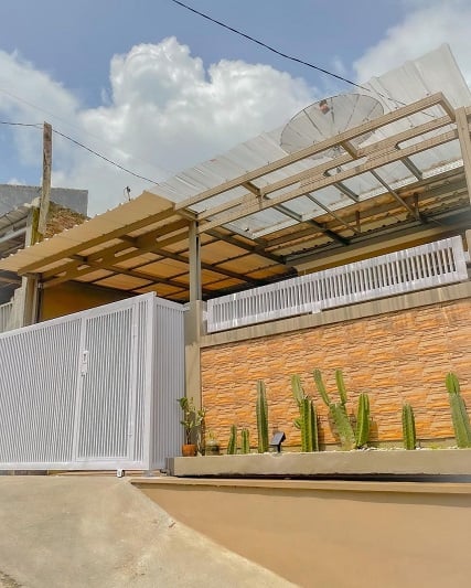model pagar rumah tembok sederhana