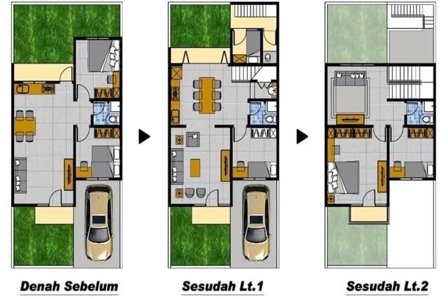 denah rumah tumbuh