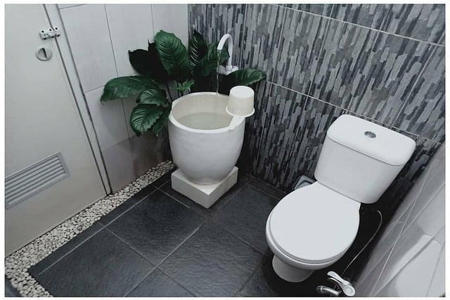 kamar mandi sederhana tapi mewah