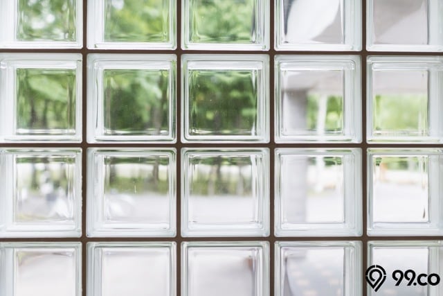 cara pasang glass block