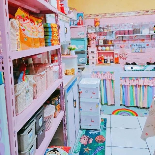 dapur bernuansa ceria