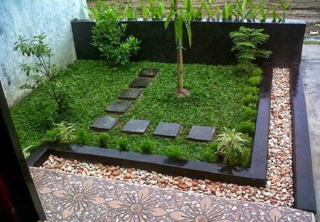 taman dengan batu