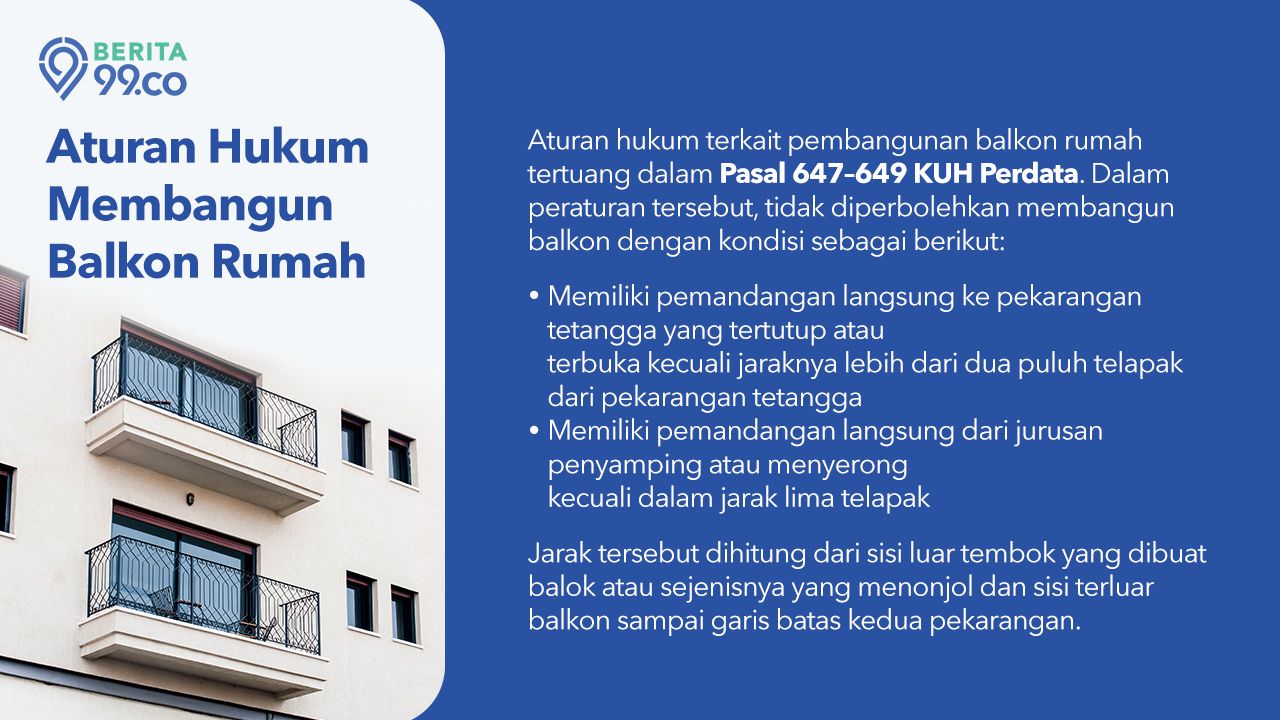 hukum membangun balkon rumah